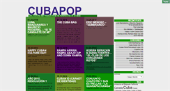 Desktop Screenshot of cubapop.com